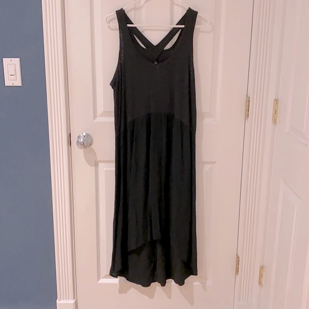 Anthropologie Sleeveless Cross-Back Hi-Lo Dress
